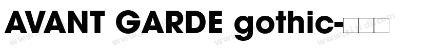 AVANT GARDE gothic字体转换
